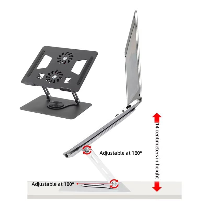 Support de PC Portable Réglable avec Double Ventilateur de Refroidissement - BONDABOU SHOP