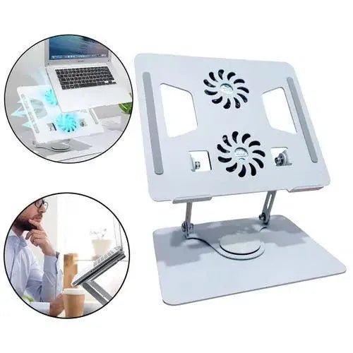 Support de PC Portable Réglable avec Double Ventilateur de Refroidissement - BONDABOU SHOP